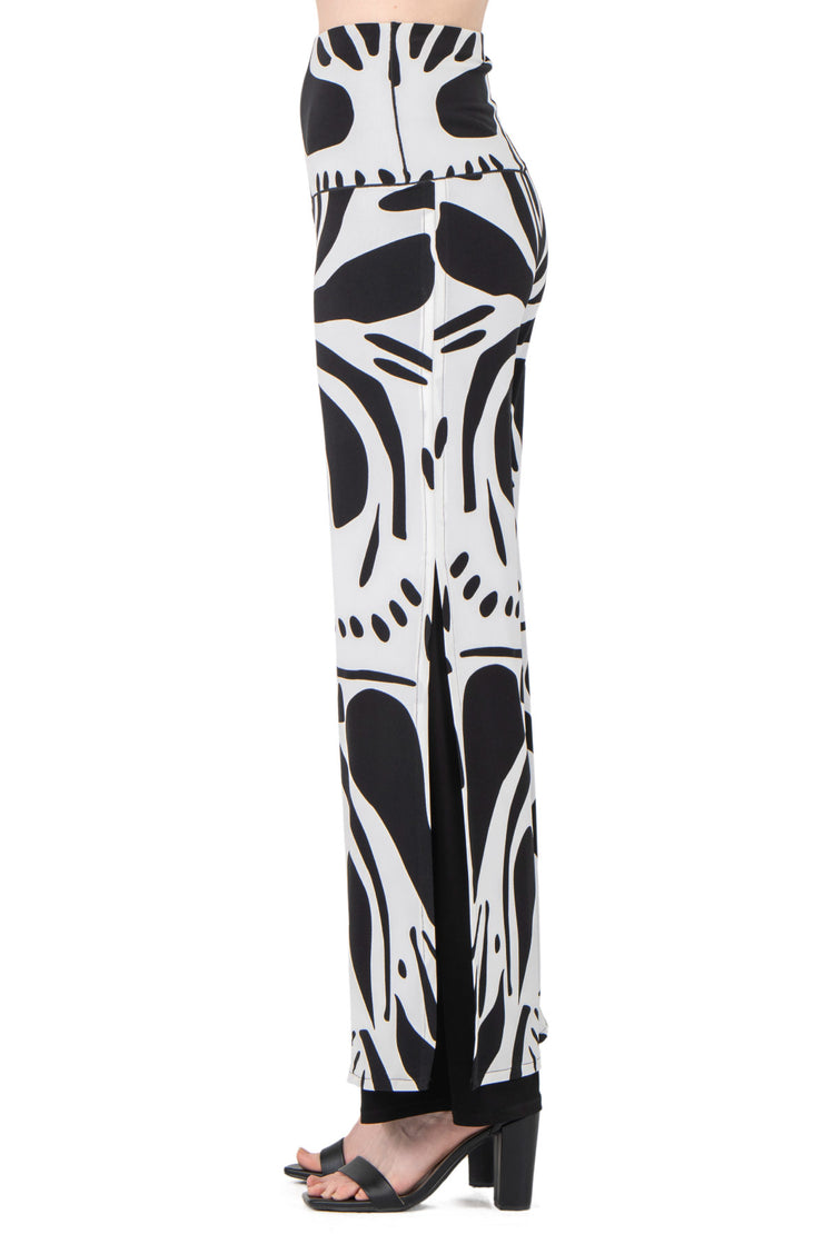 High Waist Layered Long Pants