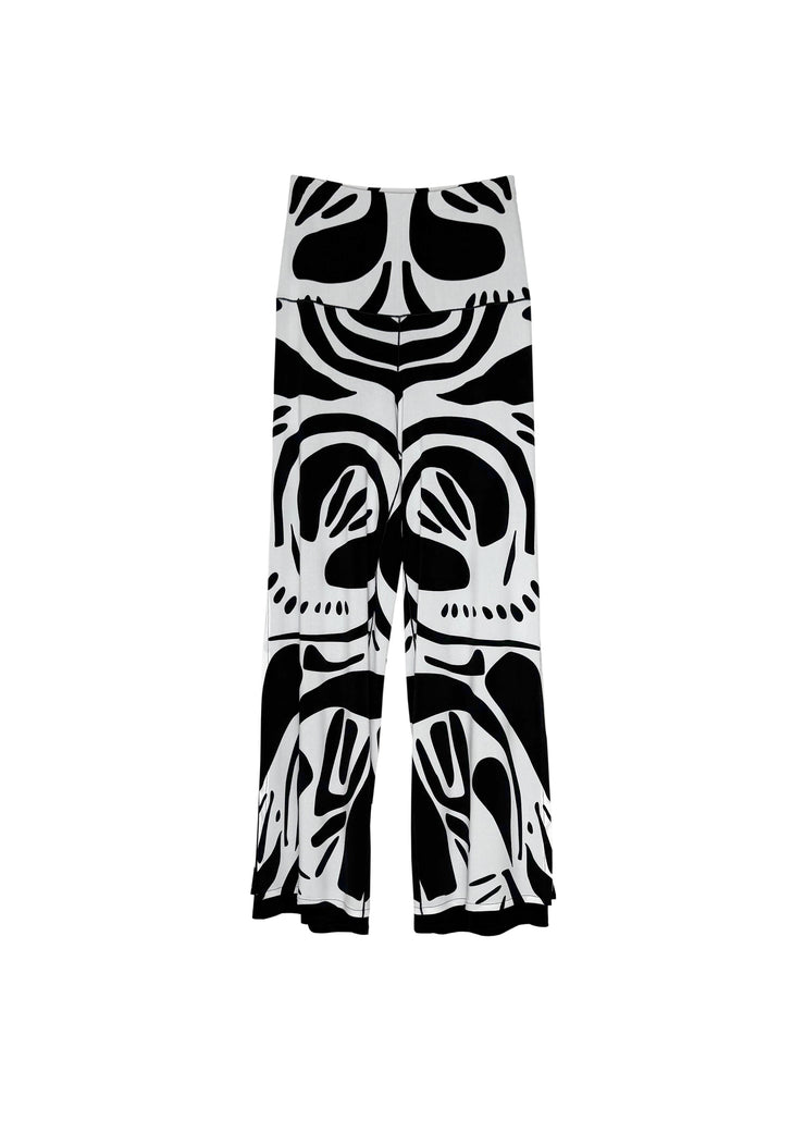 High Waist Layered Long Pants