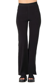 Bell Bottom Elastic Waist Pants