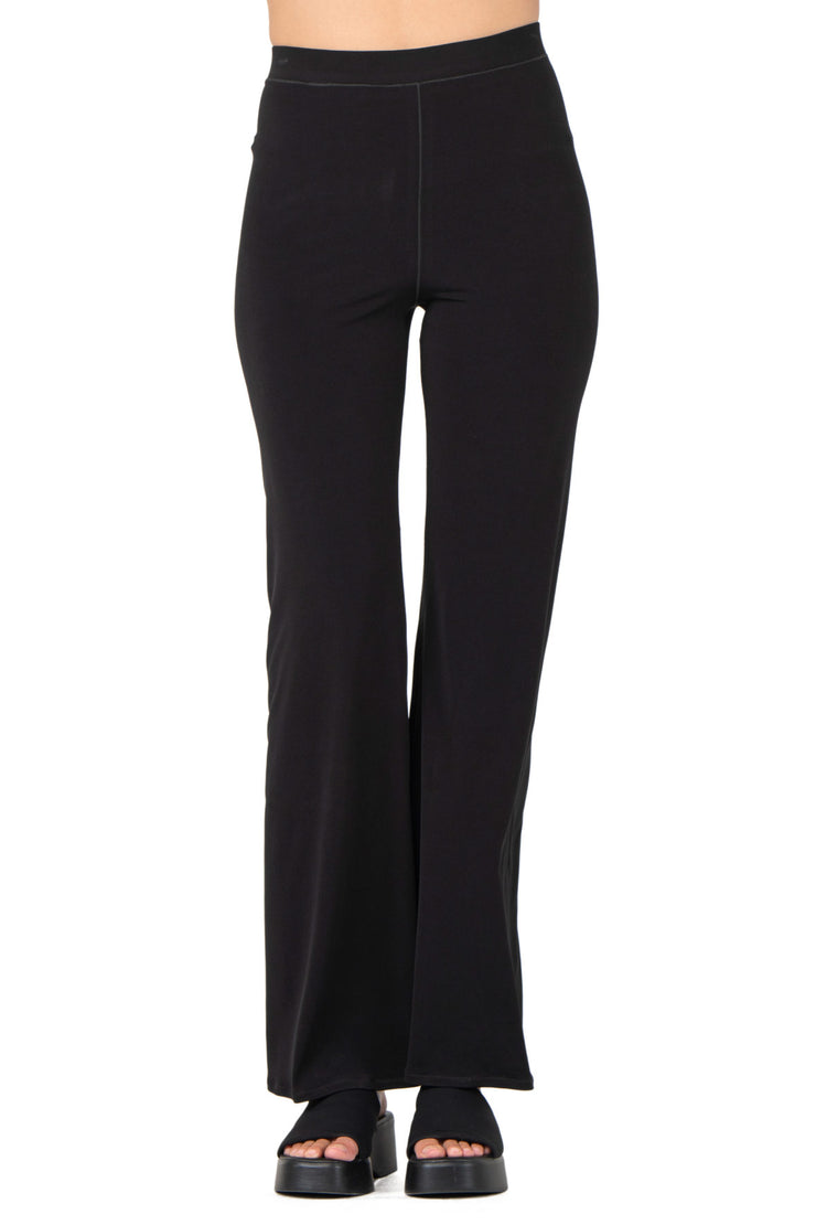 Bell Bottom Elastic Waist Pants