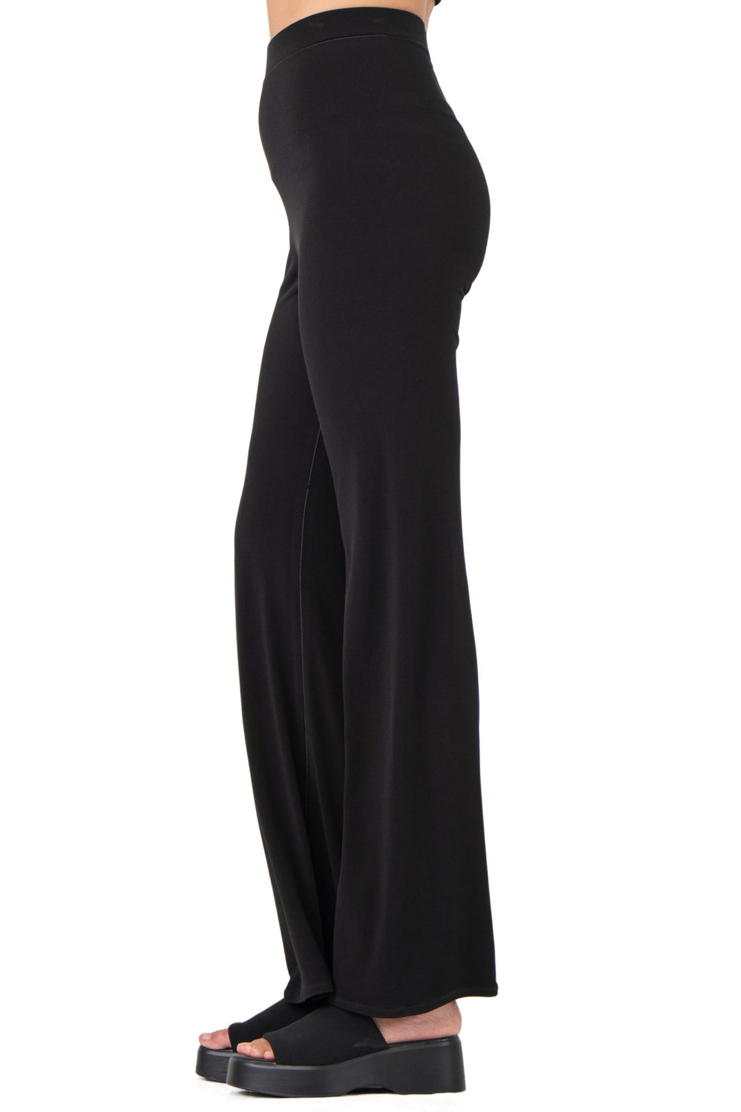 Bell Bottom Elastic Waist Pants