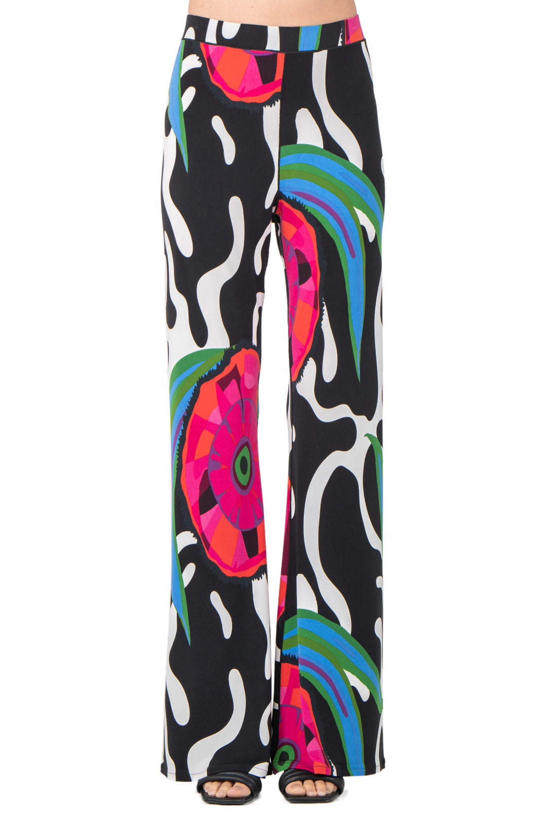 Bell Bottom Elastic Waist Pants