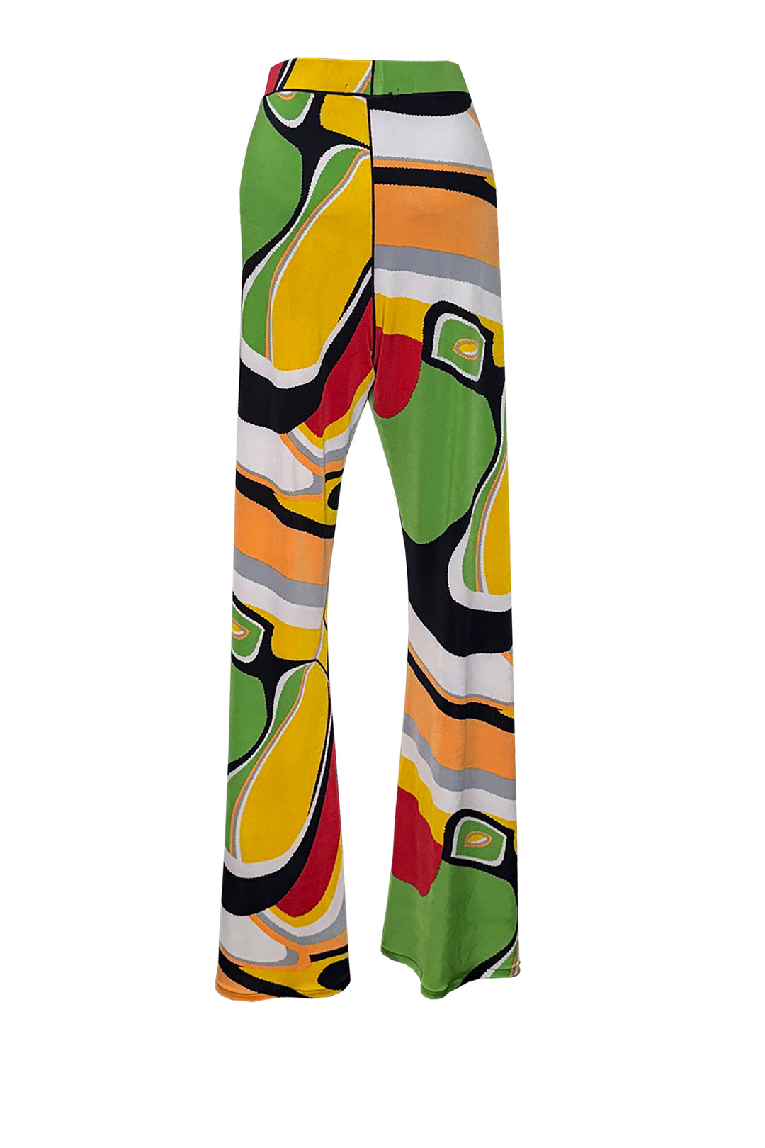 Bell Bottom Elastic Waist Pants