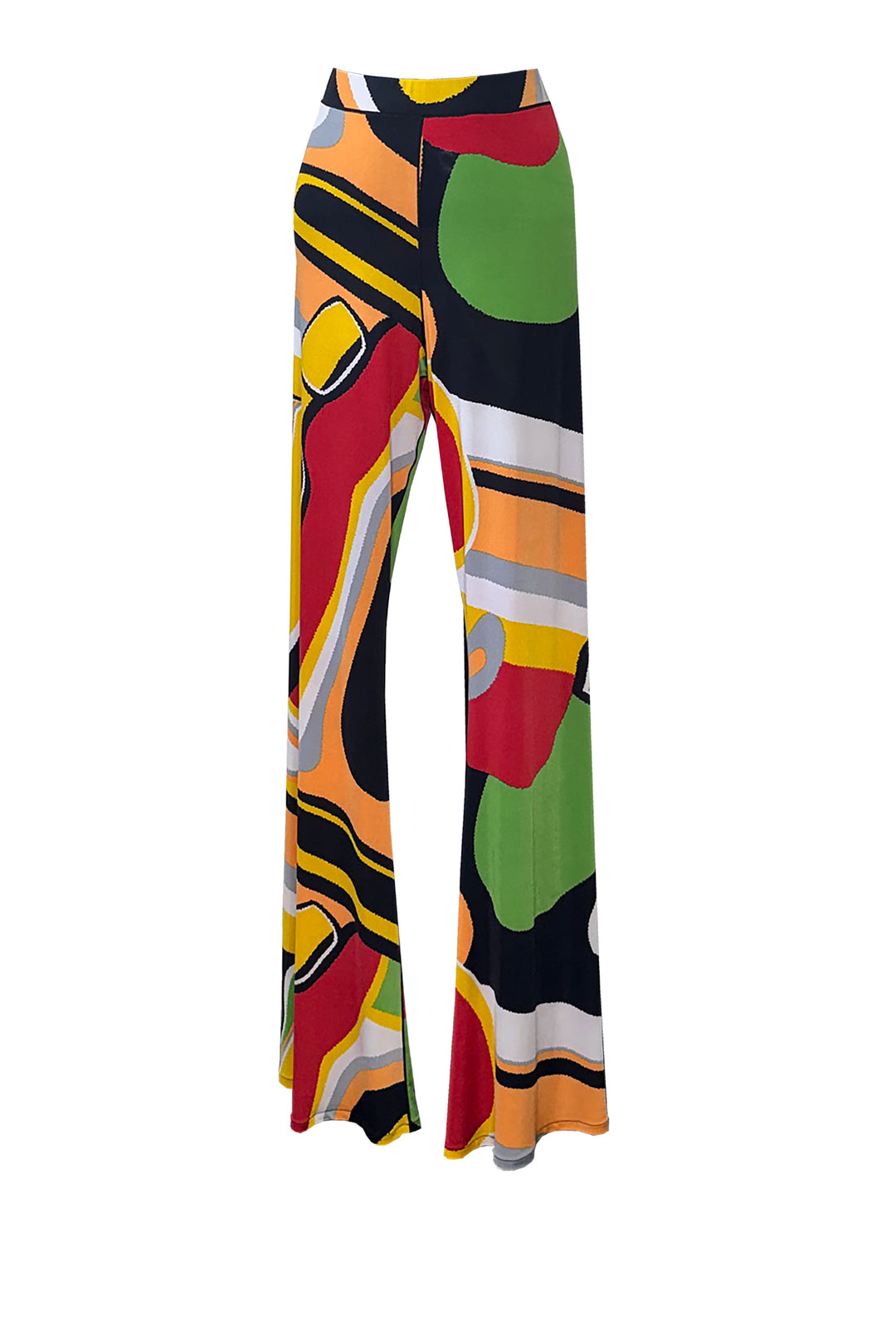 Bell Bottom Elastic Waist Pants