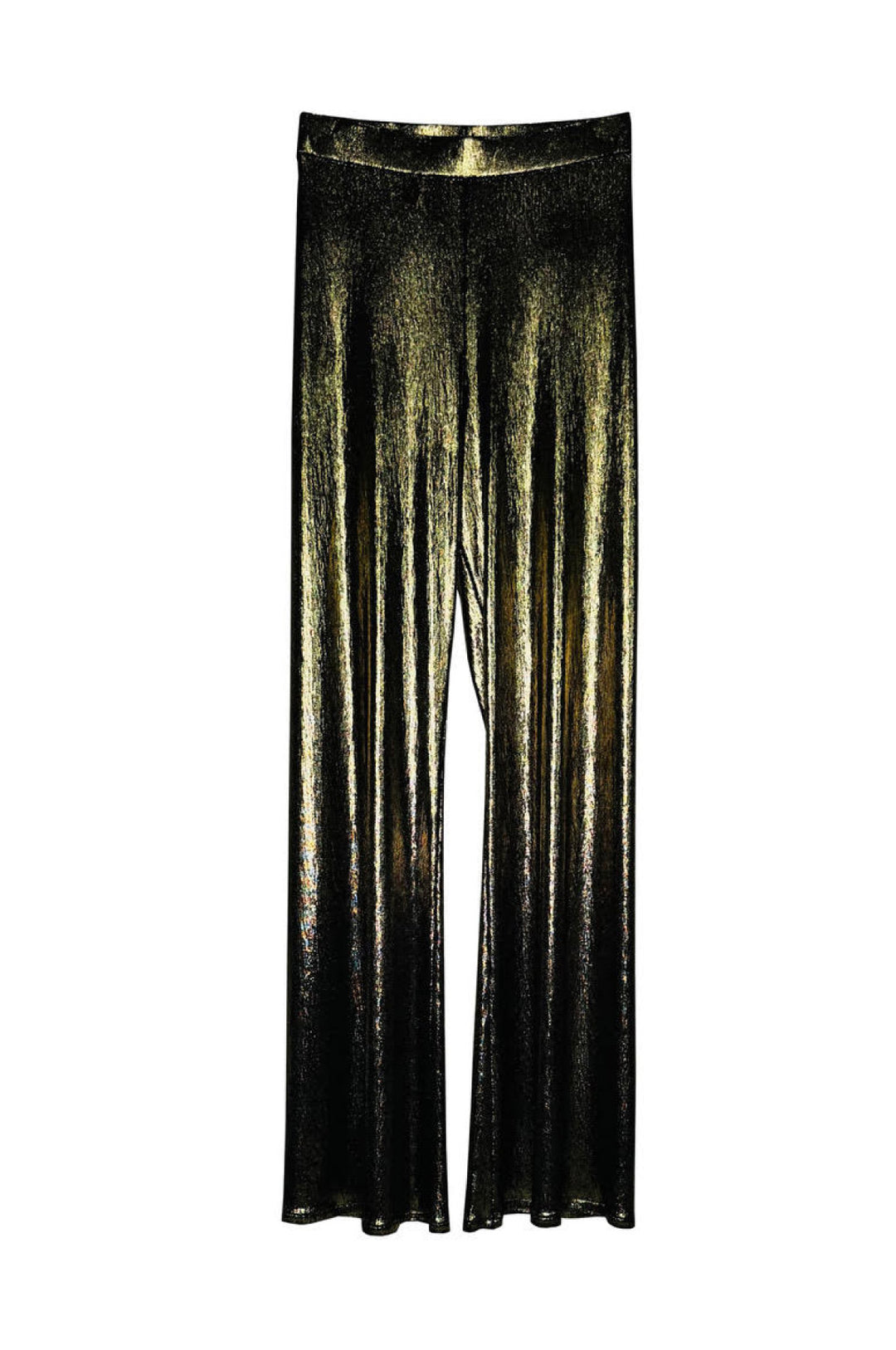 Bell Bottom Elastic Waist Pants