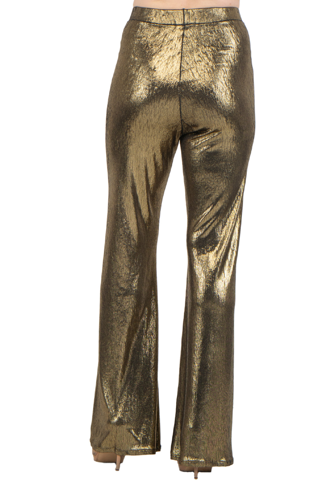 Bell Bottom Elastic Waist Pants