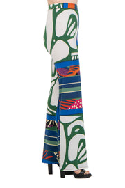 Bell Bottom Elastic Waist Pants