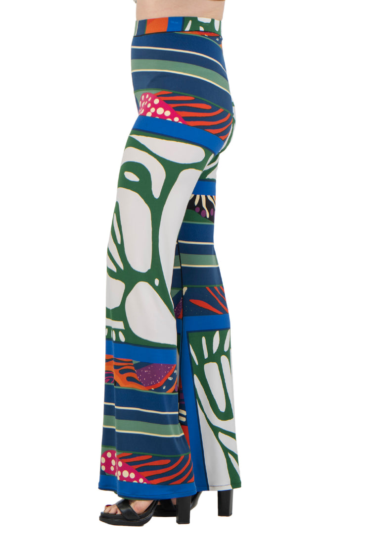 Bell Bottom Elastic Waist Pants