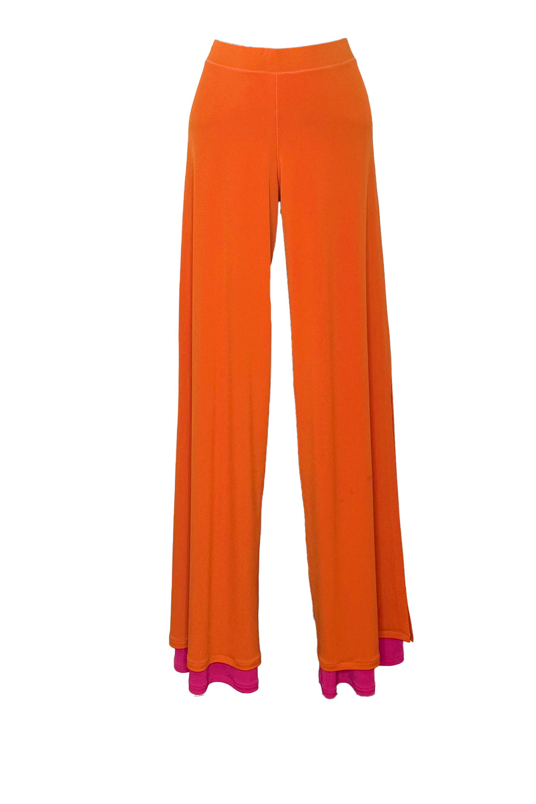 LAYERED SLIT SIDE PALAZZO PANTS