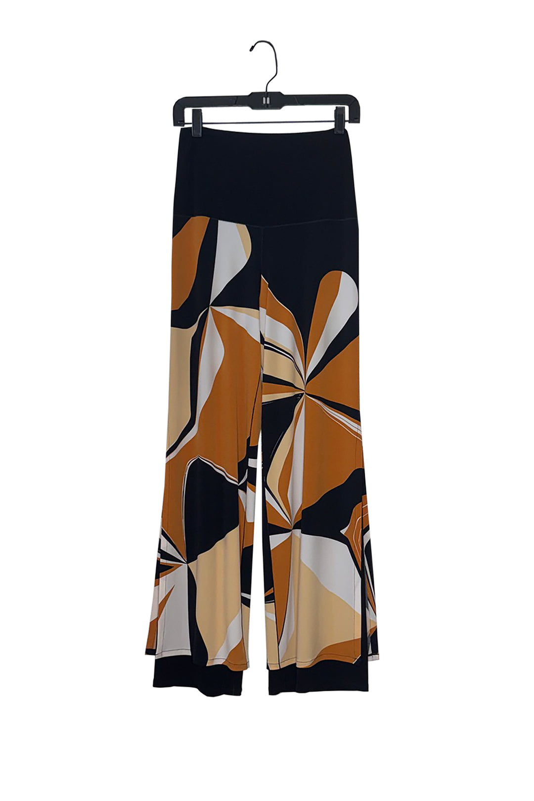 Wide waist band double layer pants