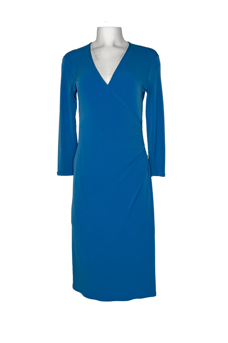 Long sleeve A line wrap dress