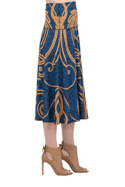 Double Waistband Boot 4 Panel Scarf Skirt