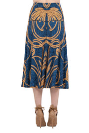 Double Waistband Boot 4 Panel Scarf Skirt