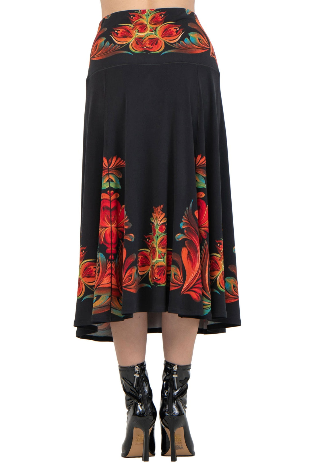 Double Waistband Boot 4 Panel Scarf Skirt