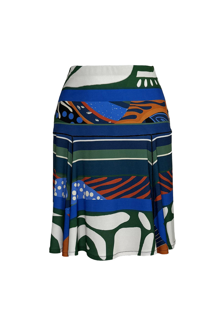 Double Waist 4 Panel  Short Skirt