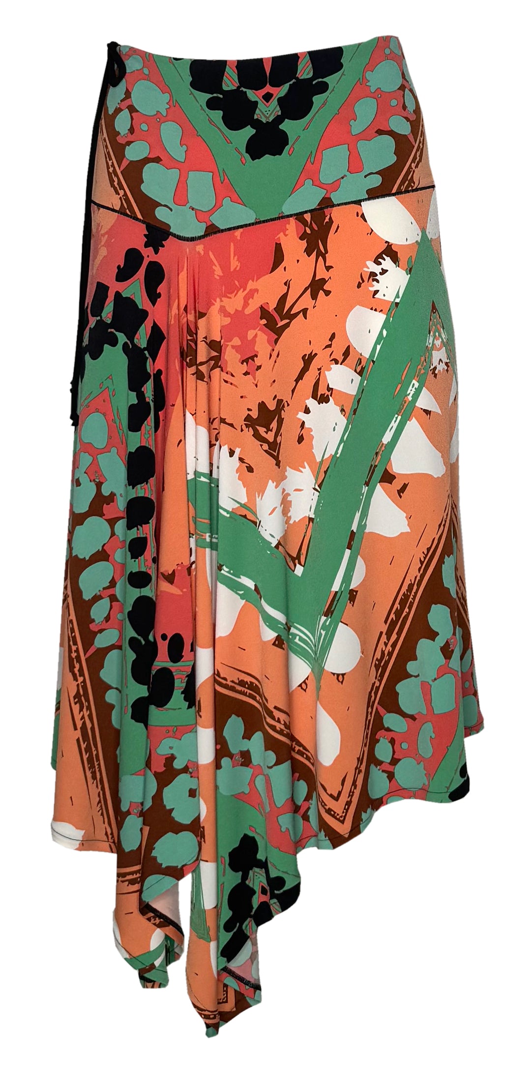 Boot Length Long Asymmetric Skirt
