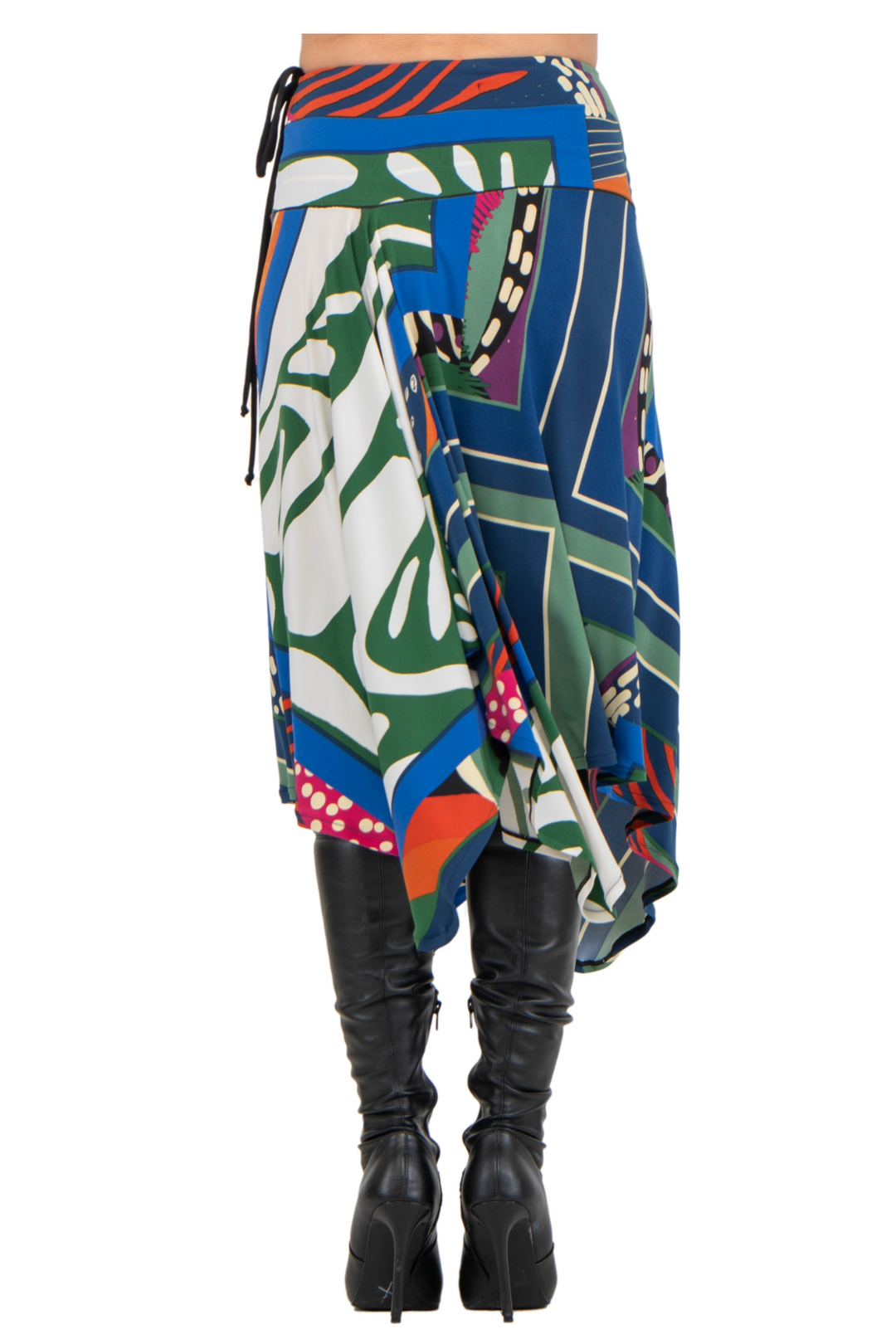 Boot Length Long Asymmetric Skirt
