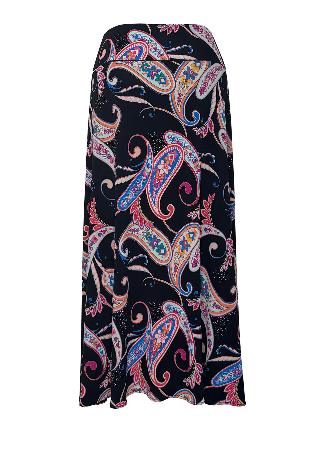 A Line Fold Over Calf Length Skirt