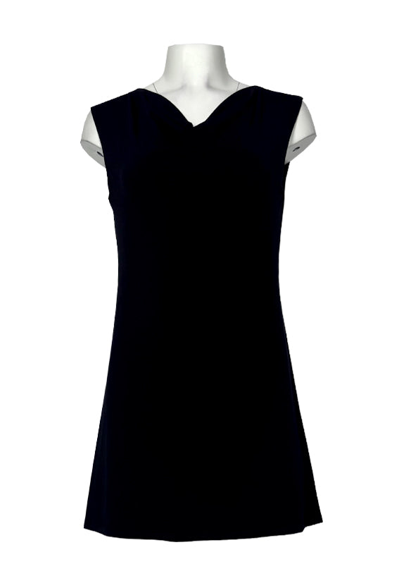 Cowlneck sleeveless double layer tunic