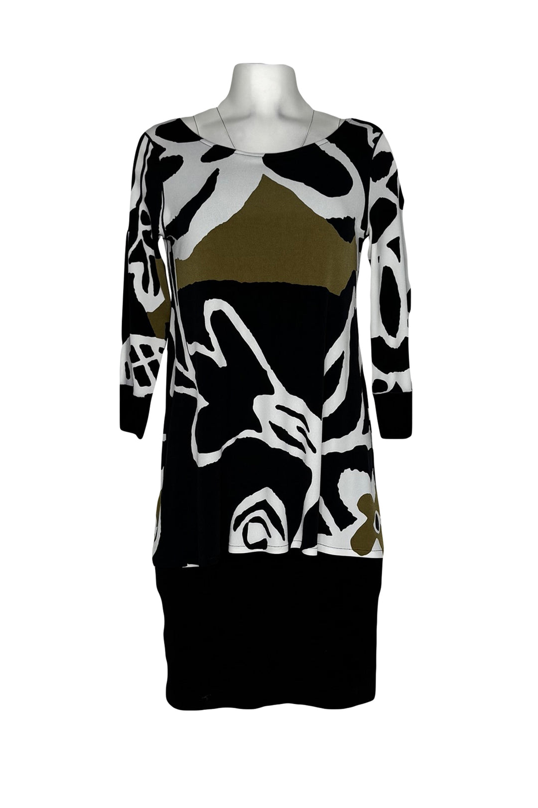 3/4 sleeve double layer dress