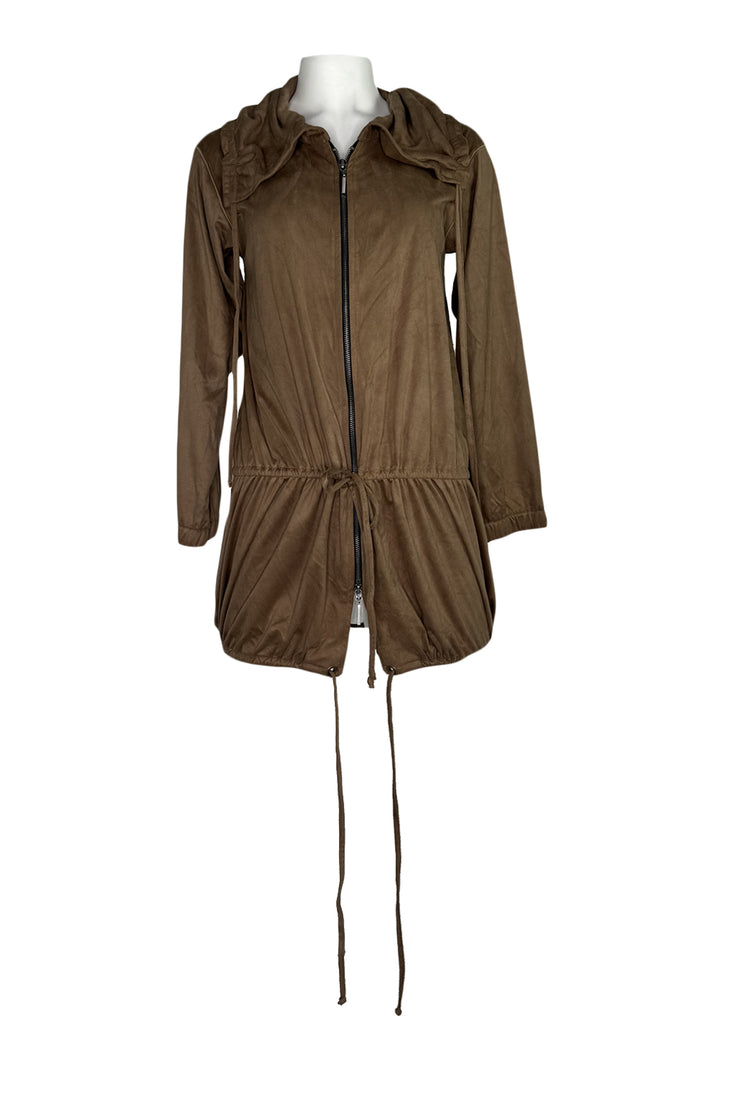 Pull collar drawstring parka Jacket