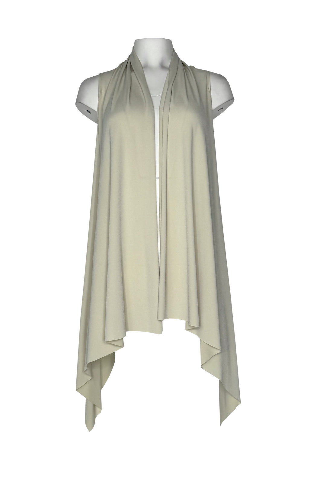 Sleeveless long vest