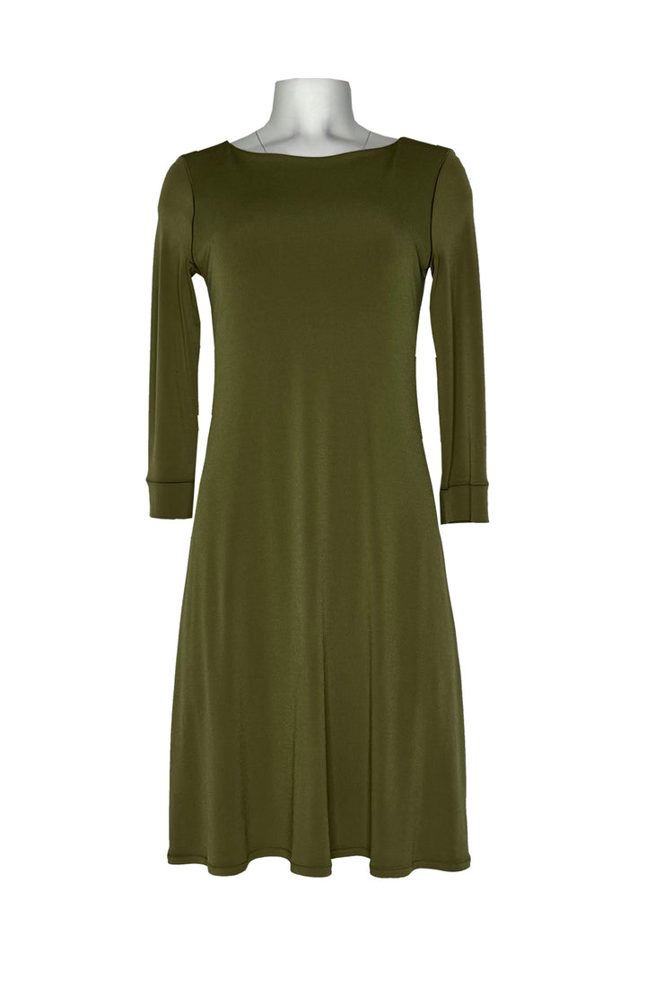 3/4 sleeve double layer dress