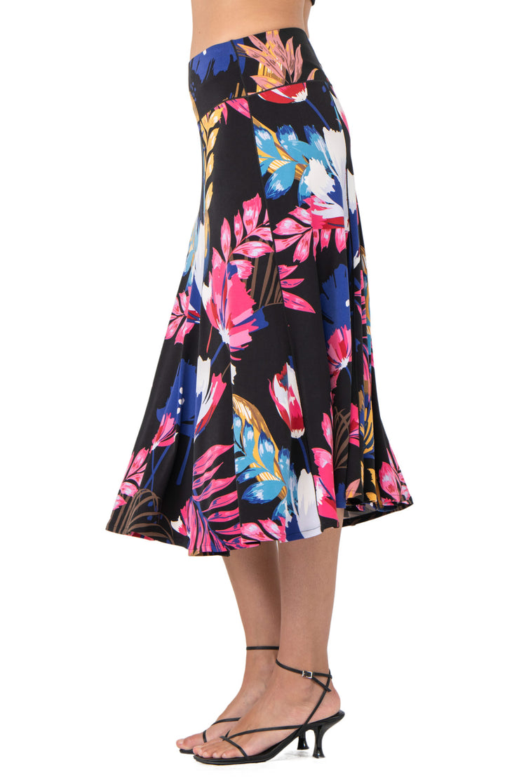Boot Length Flair Skirt w/ Elastic Waistband