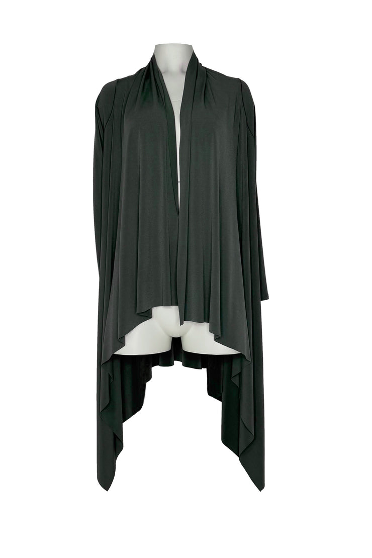 Long sleeve raw hem cardigan