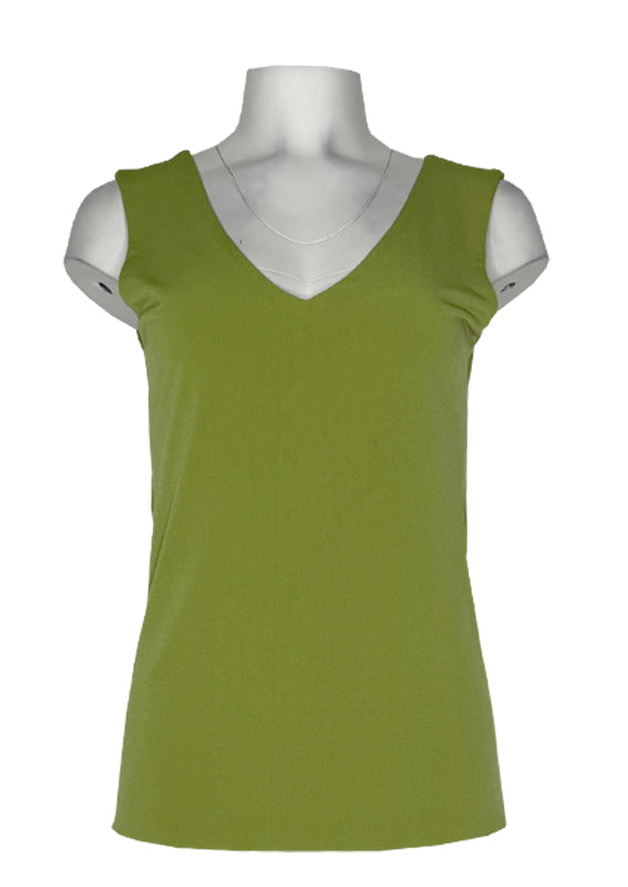 V neck sleeveless top