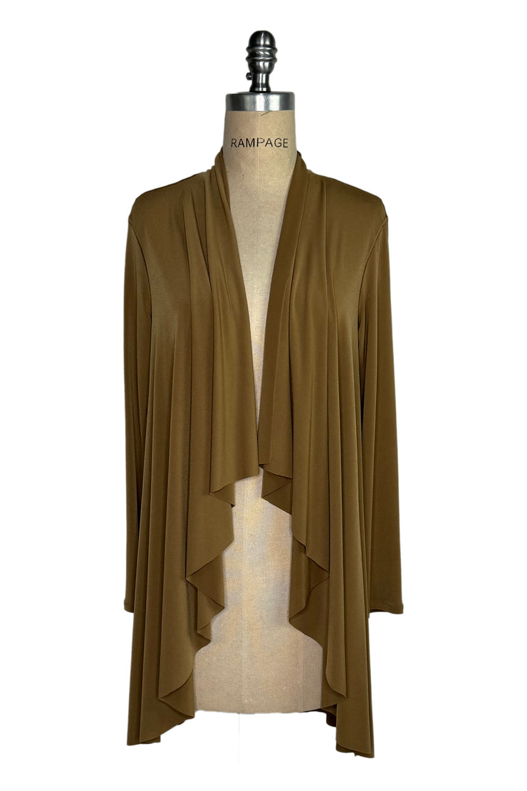 Draped swing jacket