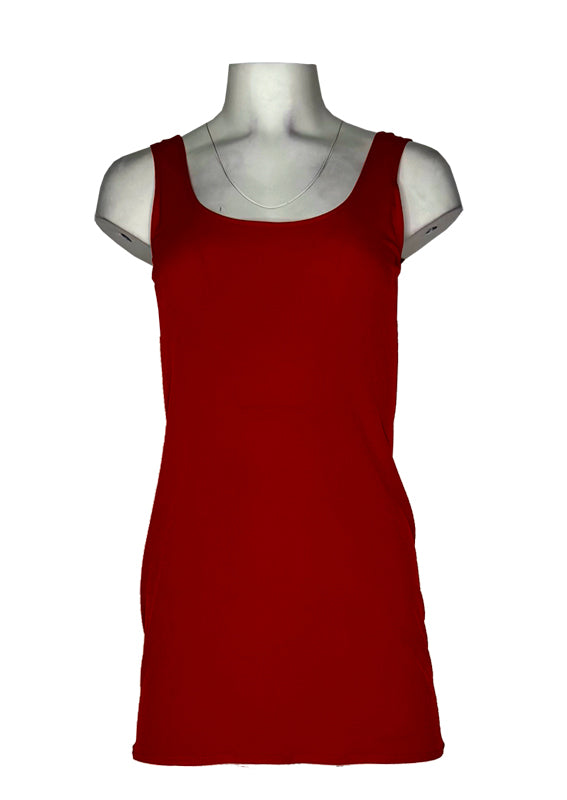 Wide strap single layer tunic