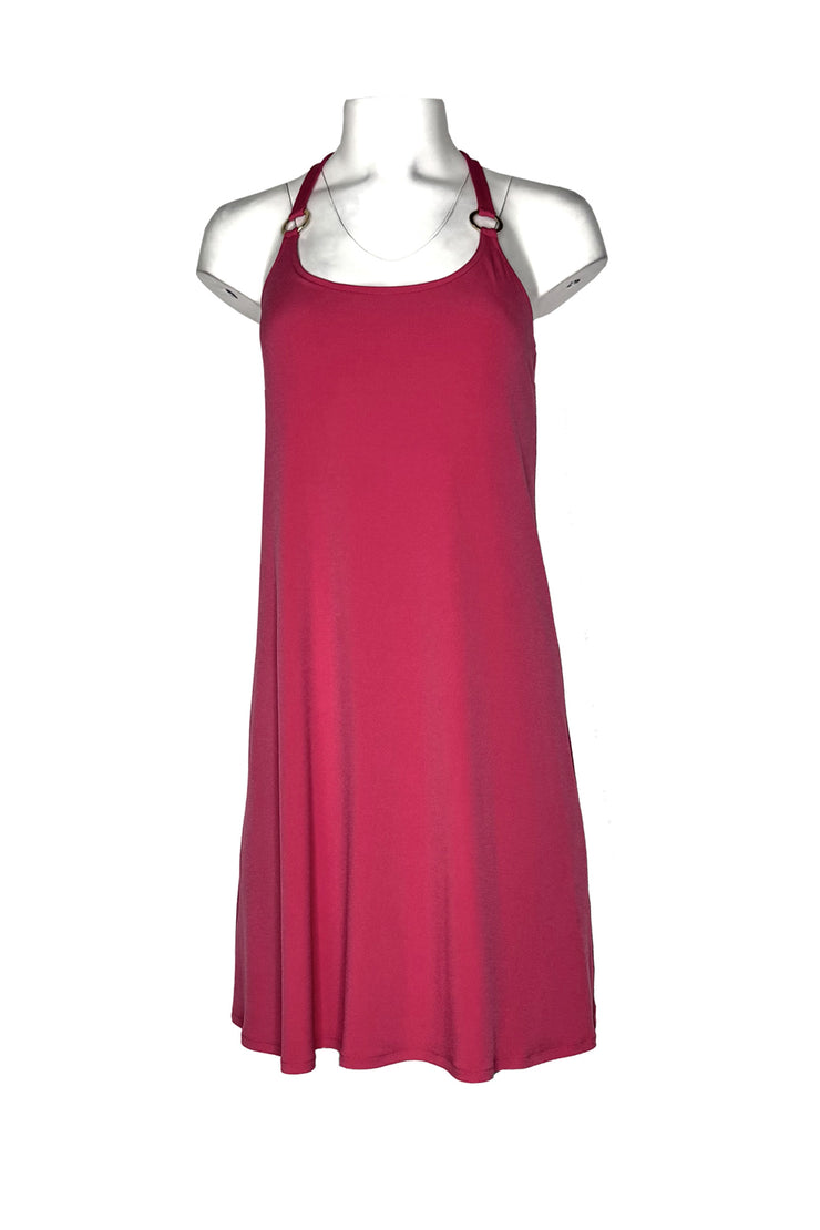 O ring straps double layer dress