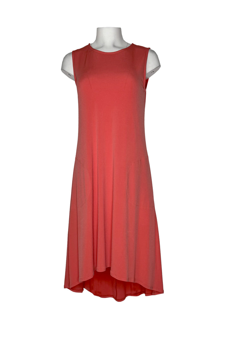 Single layer A line sleeveless with pockets dress