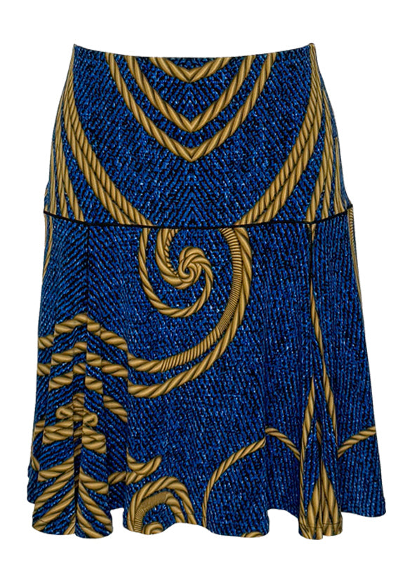 Double waist 4 panels short skirt