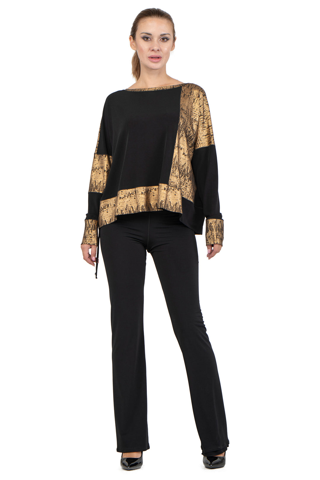 Long SLV Kabuki Top w/ Cuff