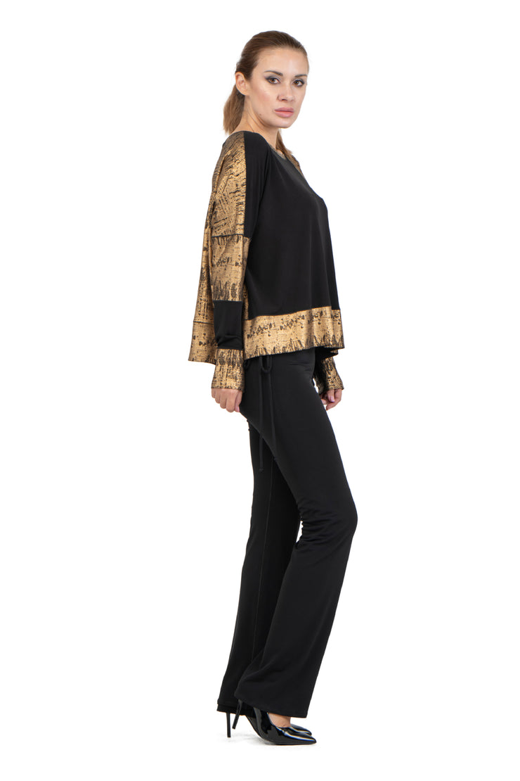 Long SLV Kabuki Top w/ Cuff