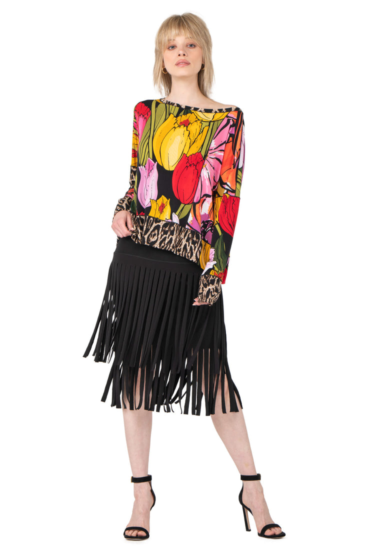 Long SLV Kabuki Top w/ Cuff
