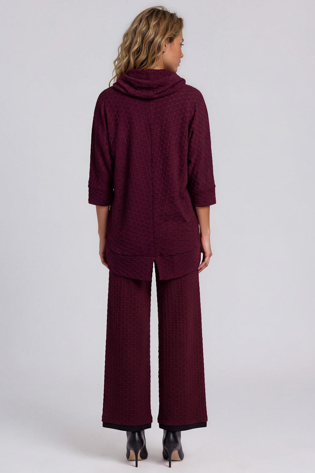 Elbow Sleeve Double Stitch Front Pullover Tunic