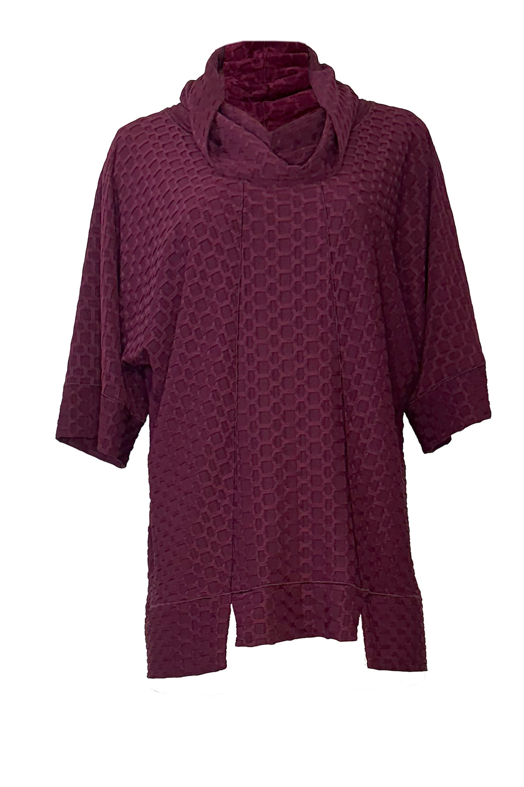 Elbow Sleeve Double Stitch Front Pullover Tunic
