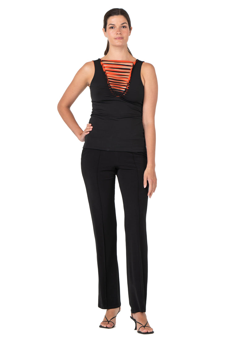 S/L V Braided Front Top