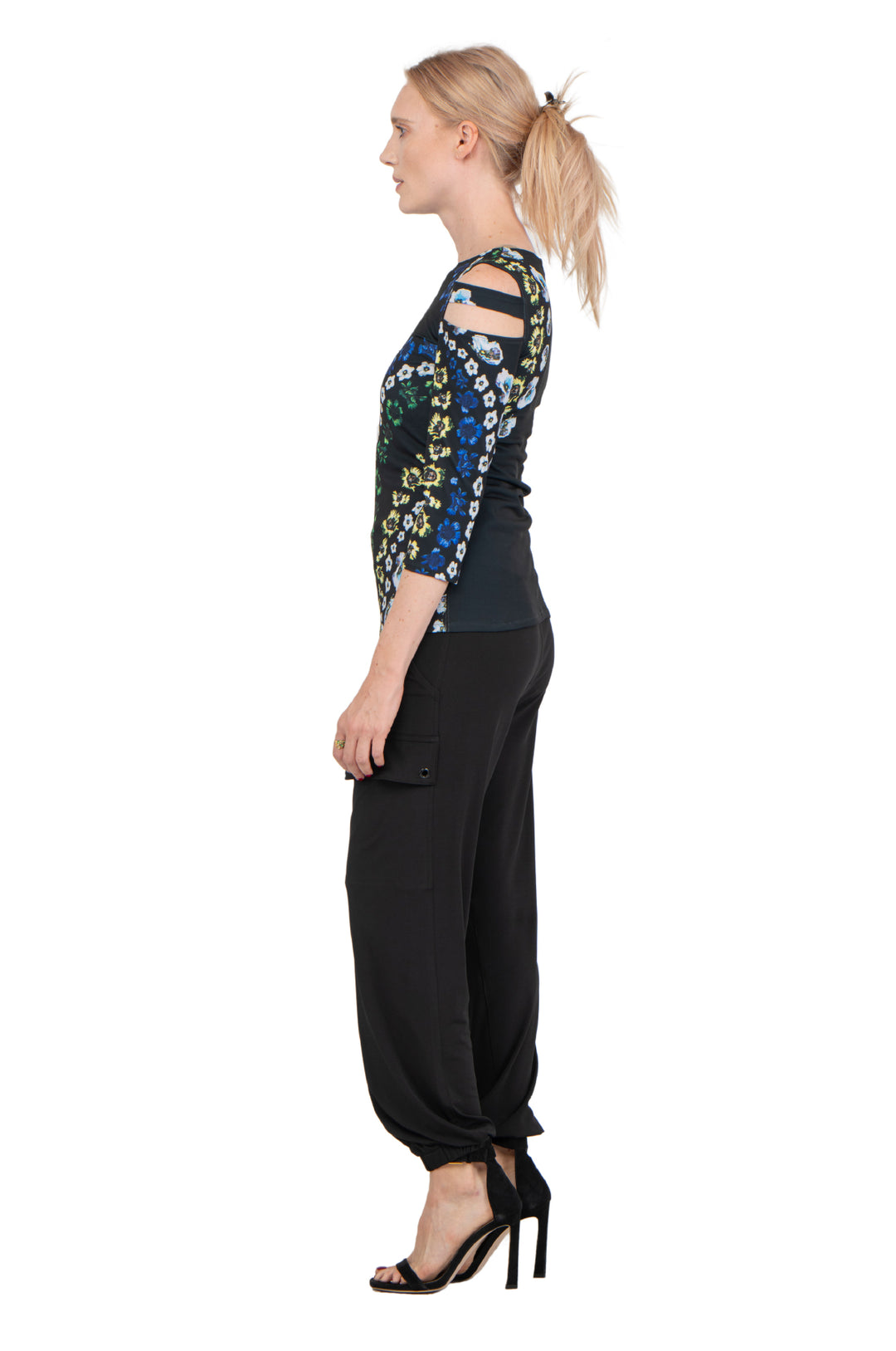 Single Layered Strappy Shoulder Detail Top