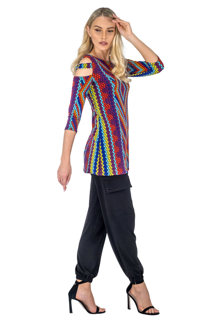 Strappy Shoulder Detail Tunic