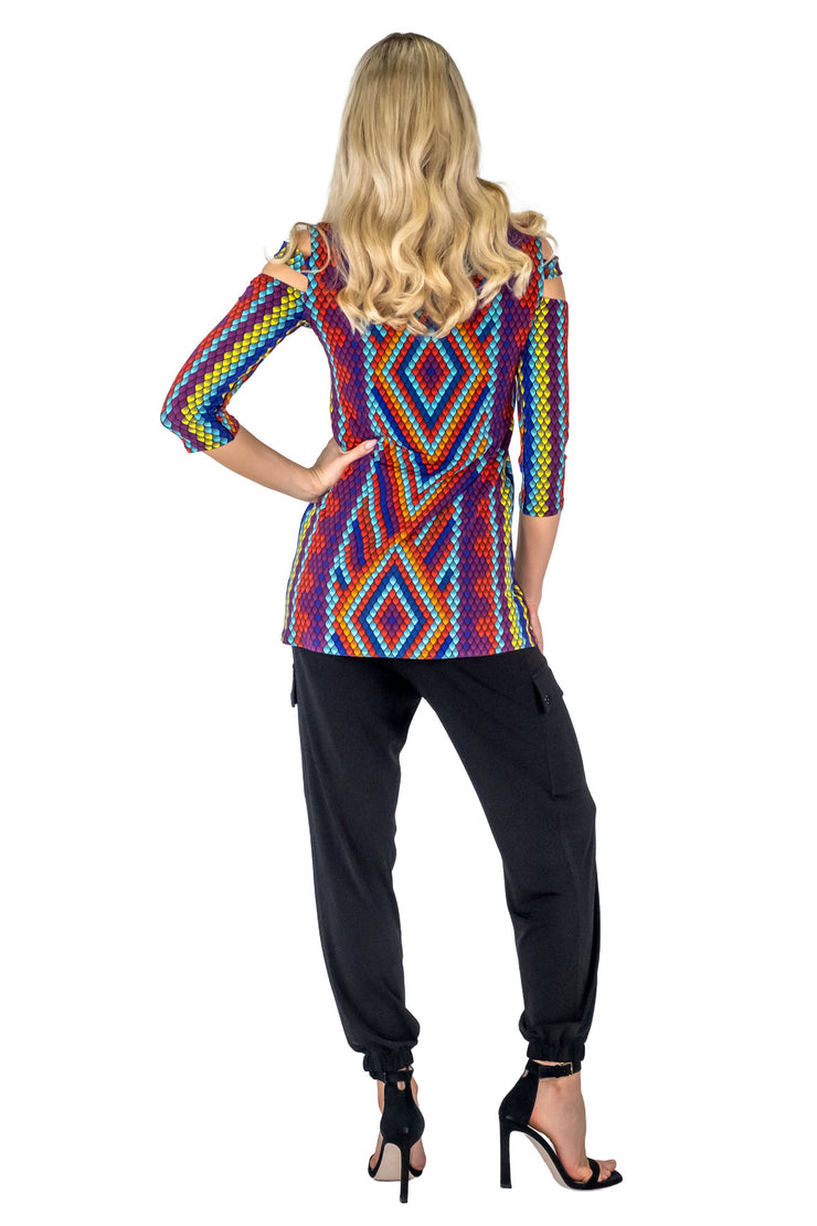 Strappy Shoulder Detail Tunic