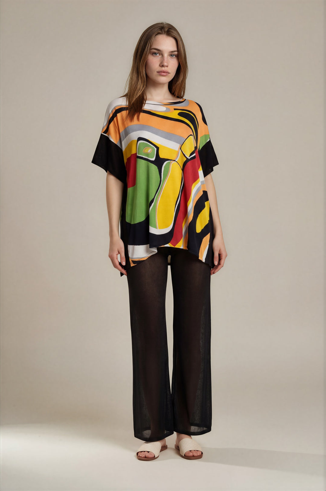 Square Banded Tunic