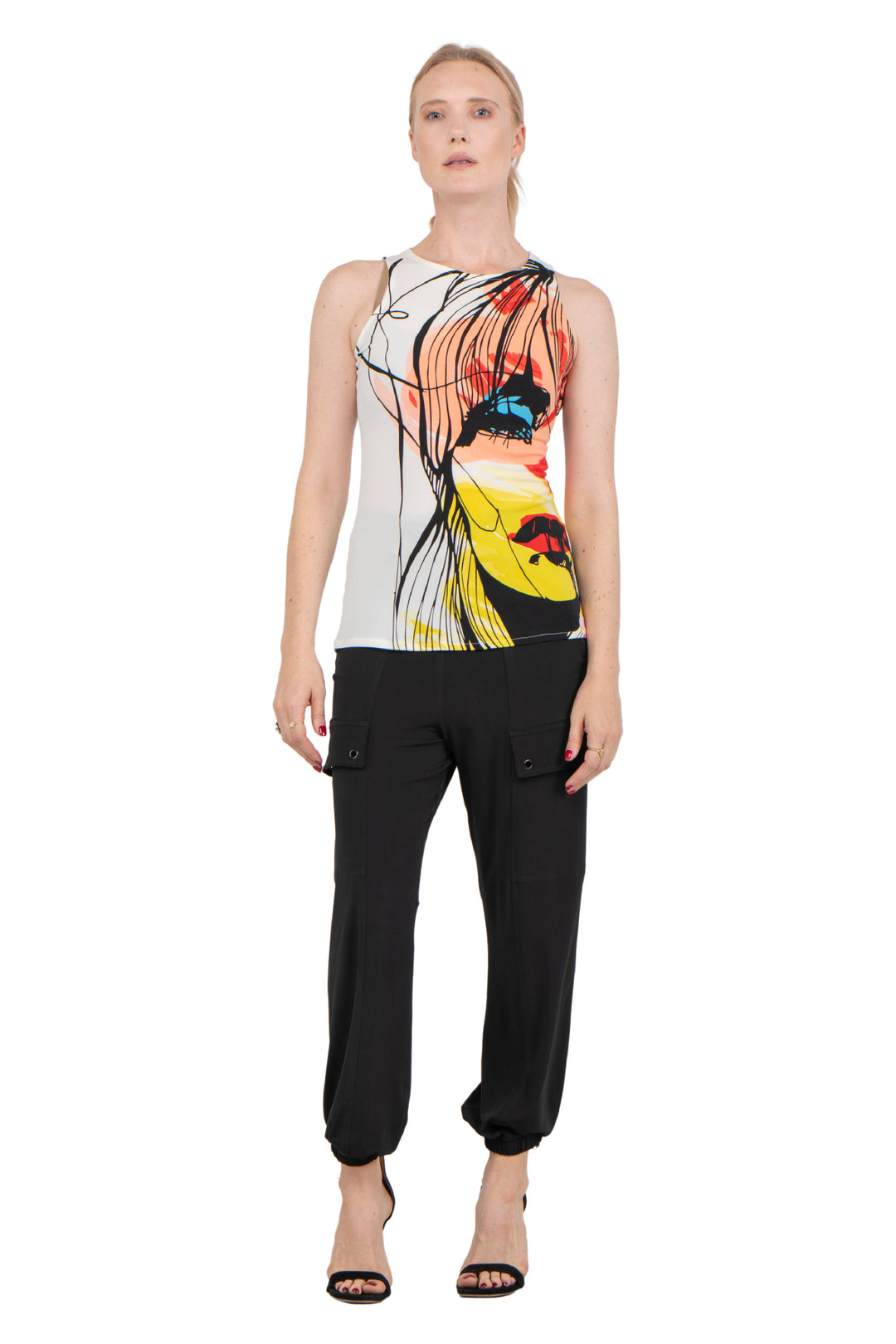 Single Layered Fitted Racer Back Tank Top