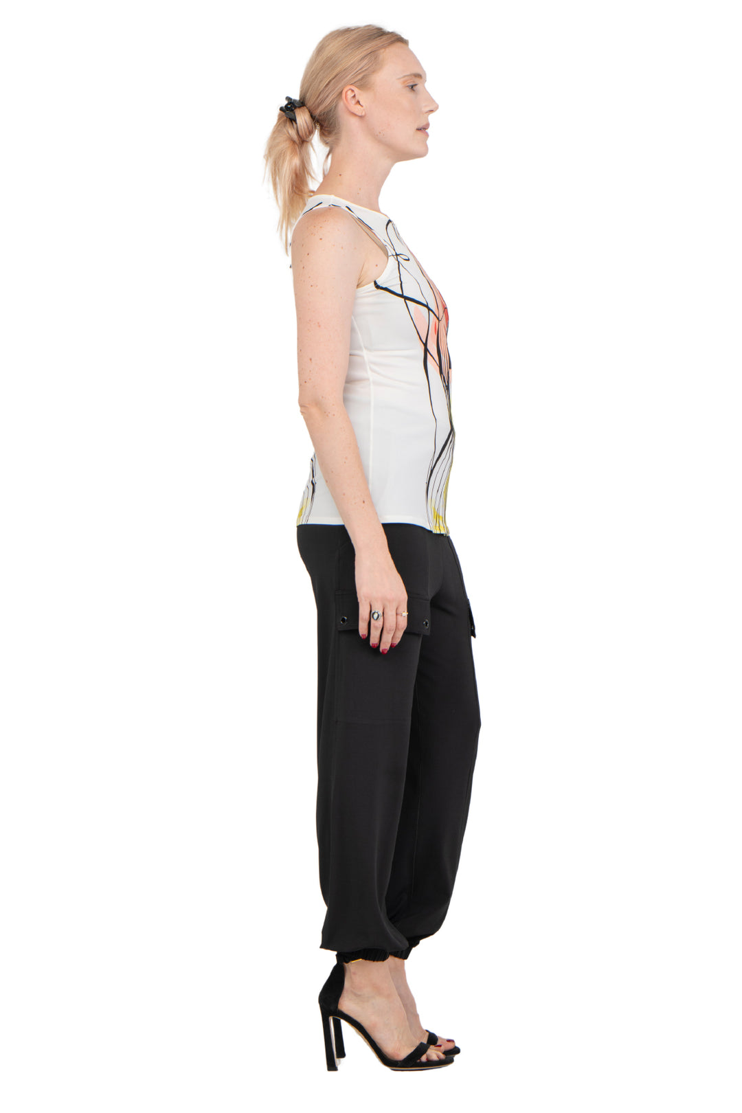Single Layered Fitted Racer Back Tank Top