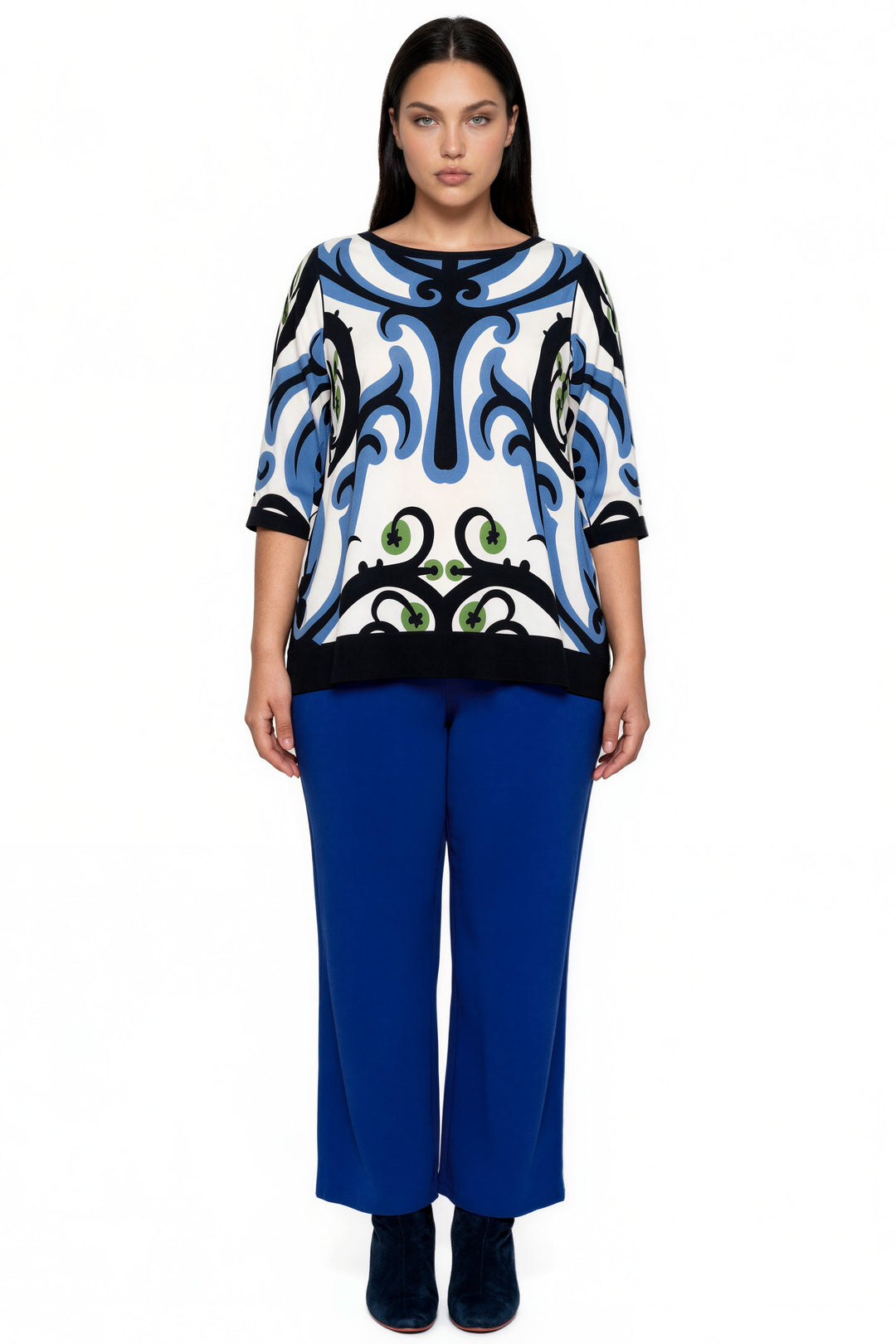Plus Size 3/4 Sleeve T Tunic