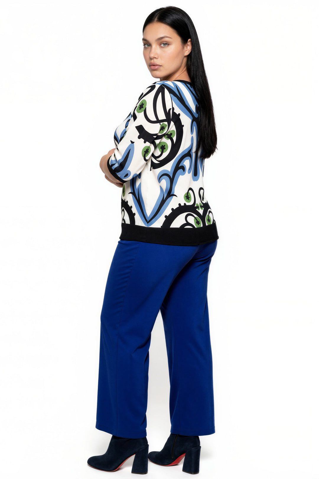 Plus Size 3/4 Sleeve T Tunic