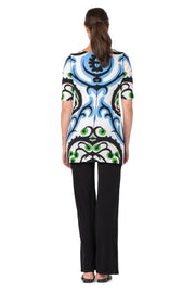 Elbow Sleeve Slit Tunic